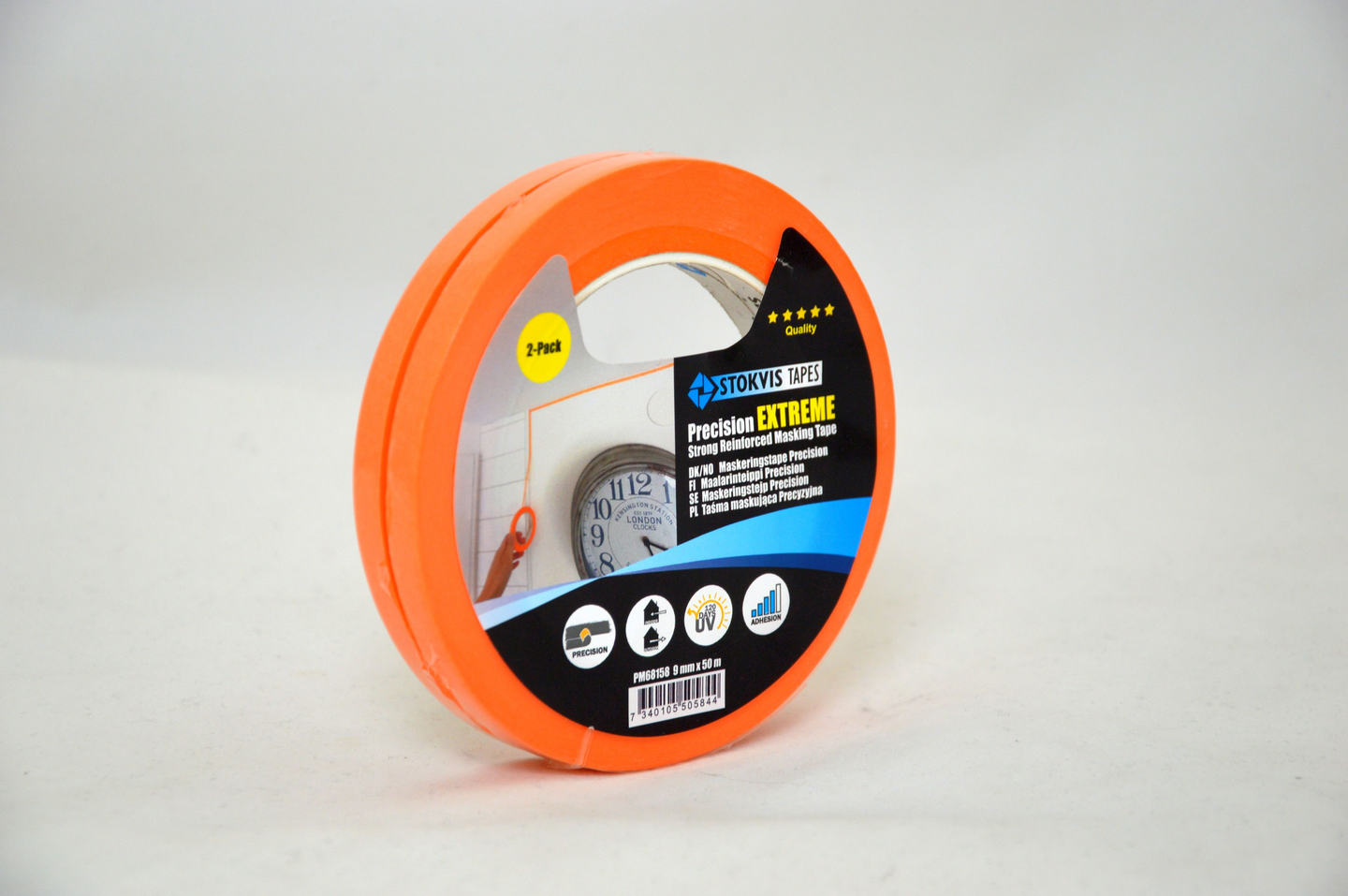 Maalarinteippi Precision Extreme Stokvis 9mmx50m 2kpl