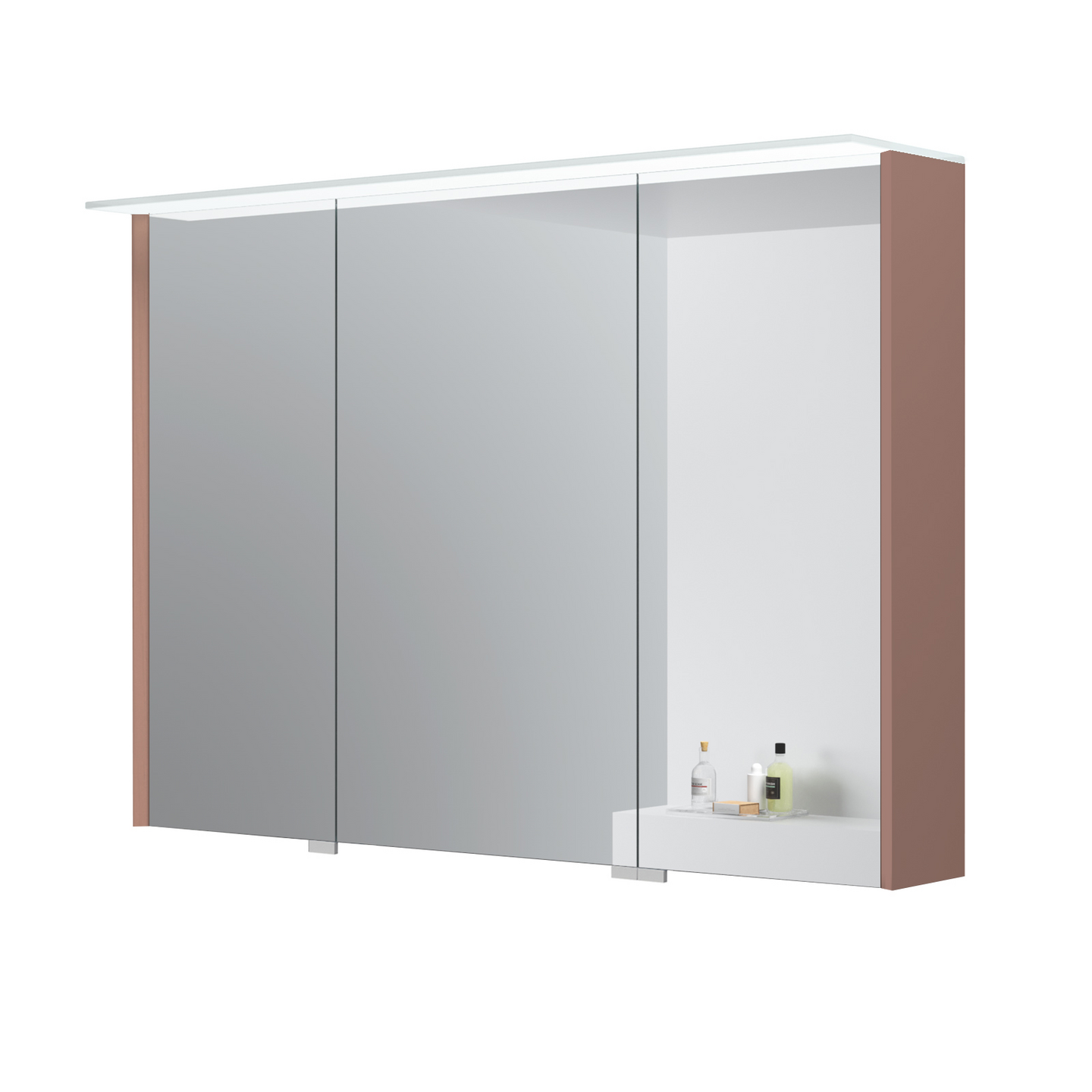 Peilikaappi Cello Bay LED L100 S14,6 K71 cm roosa IP44 pistorasia