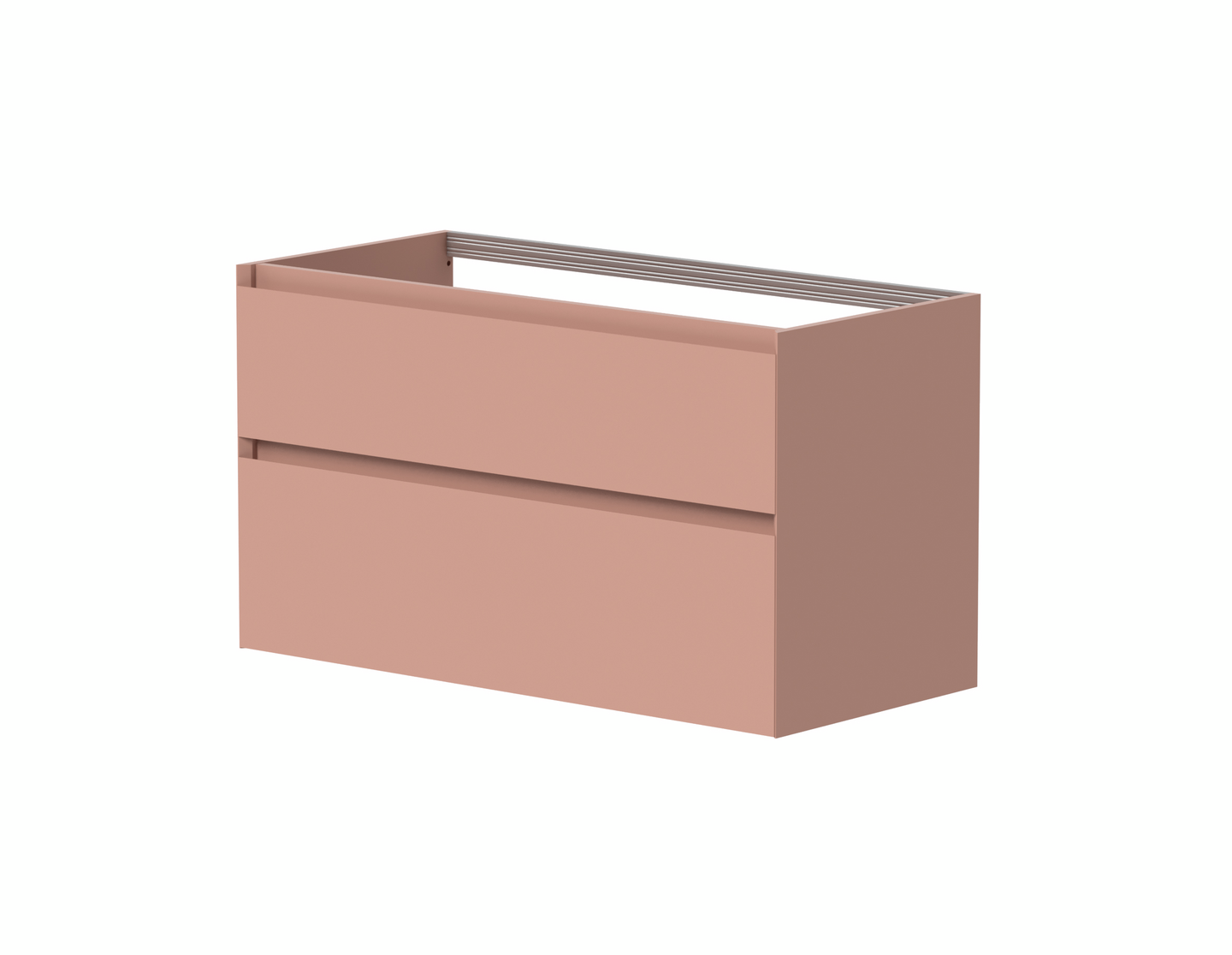 Allaskaappi Cello Bay L99cm S46cm K56 cm roosa 2 vetolaatikkoa