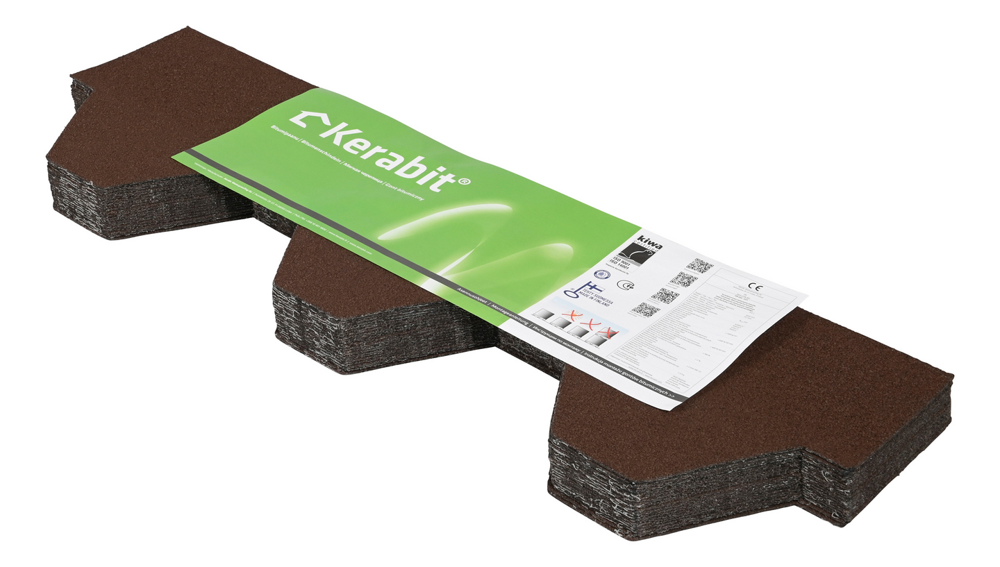 Kattolaatta Kerabit K+ ruskea 3m²/pkt