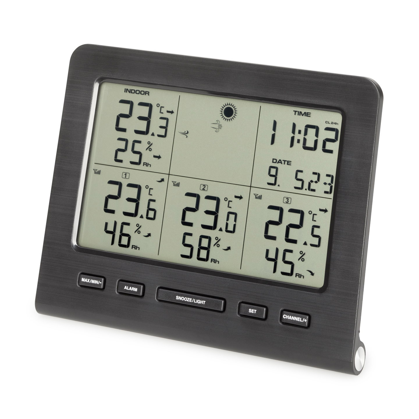 Langaton lämpö- ja kosteusmittari 7450, kolme lähetintä