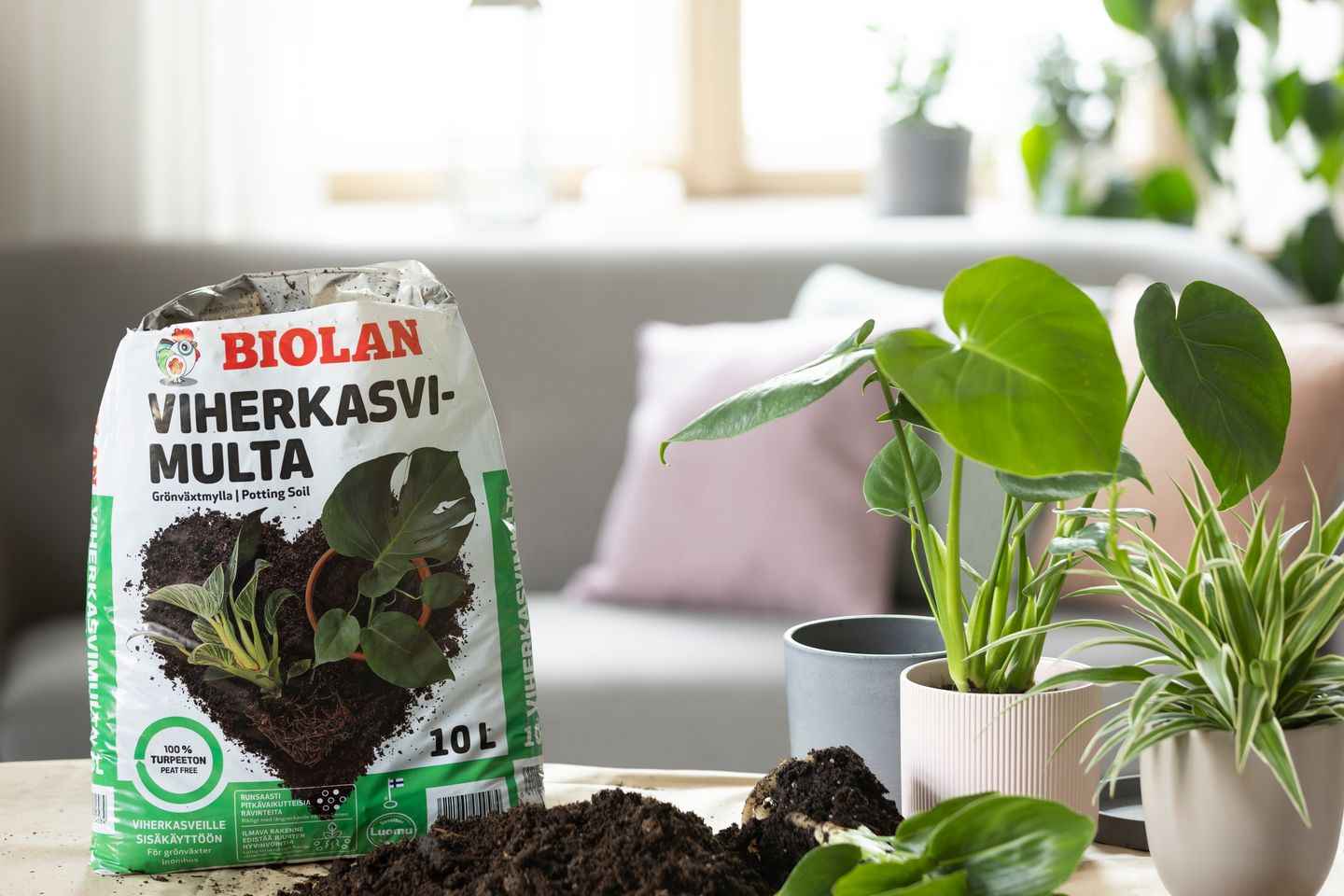 Viherkasvimulta Biolan turpeeton 10l