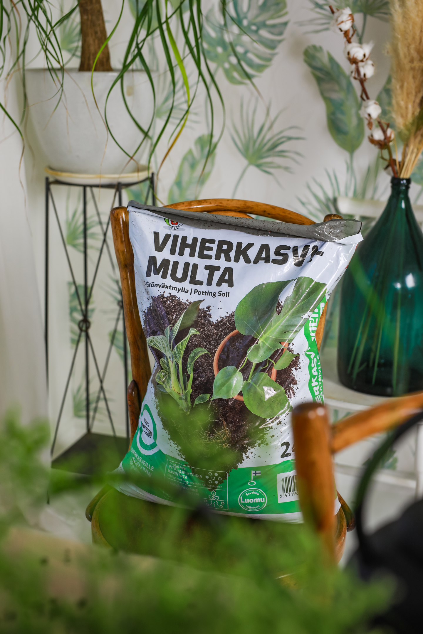 Viherkasvimulta Biolan turpeeton 24l