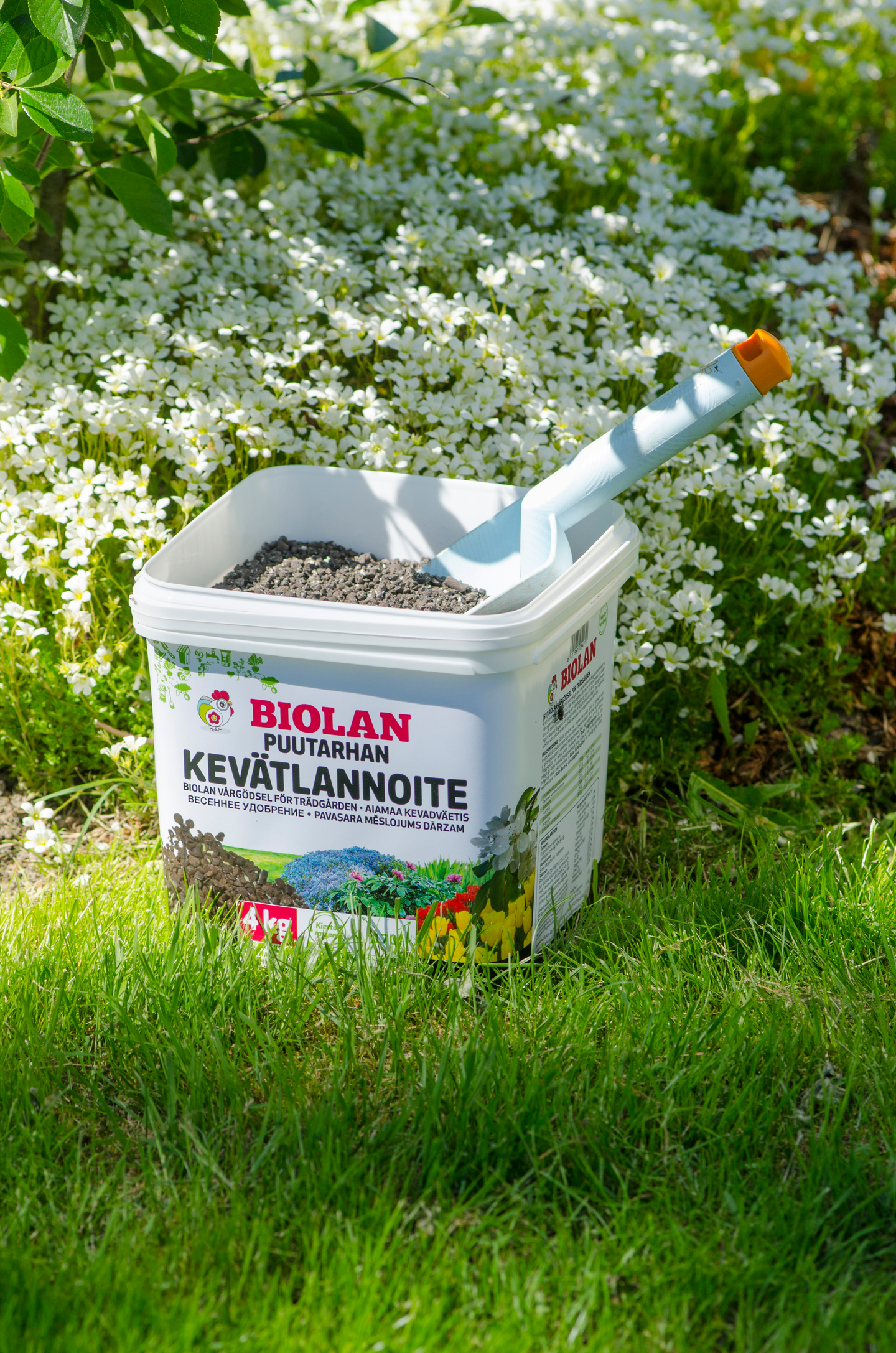 Puutarhan kevätlannoite Biolan 4kg pakki