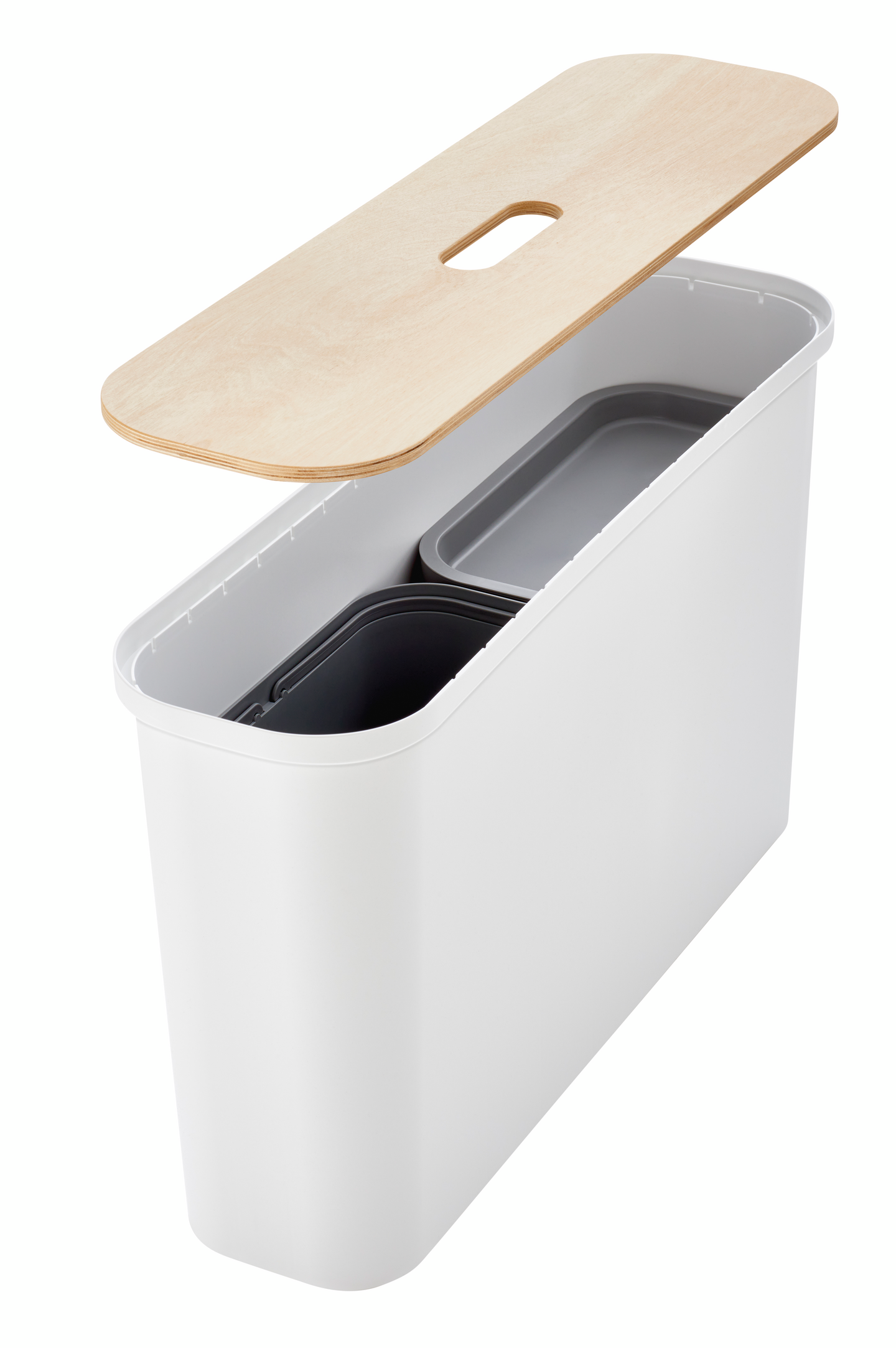 Setti SmartStore™ Collect Slim 46 l valkoinen