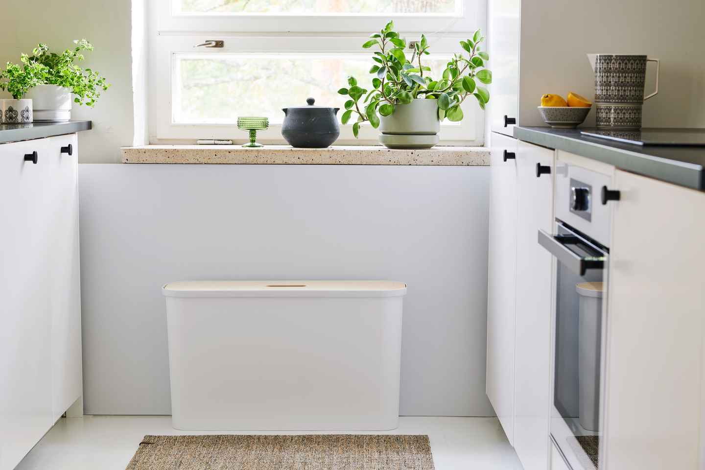 Setti SmartStore™ Collect Slim 46 l valkoinen