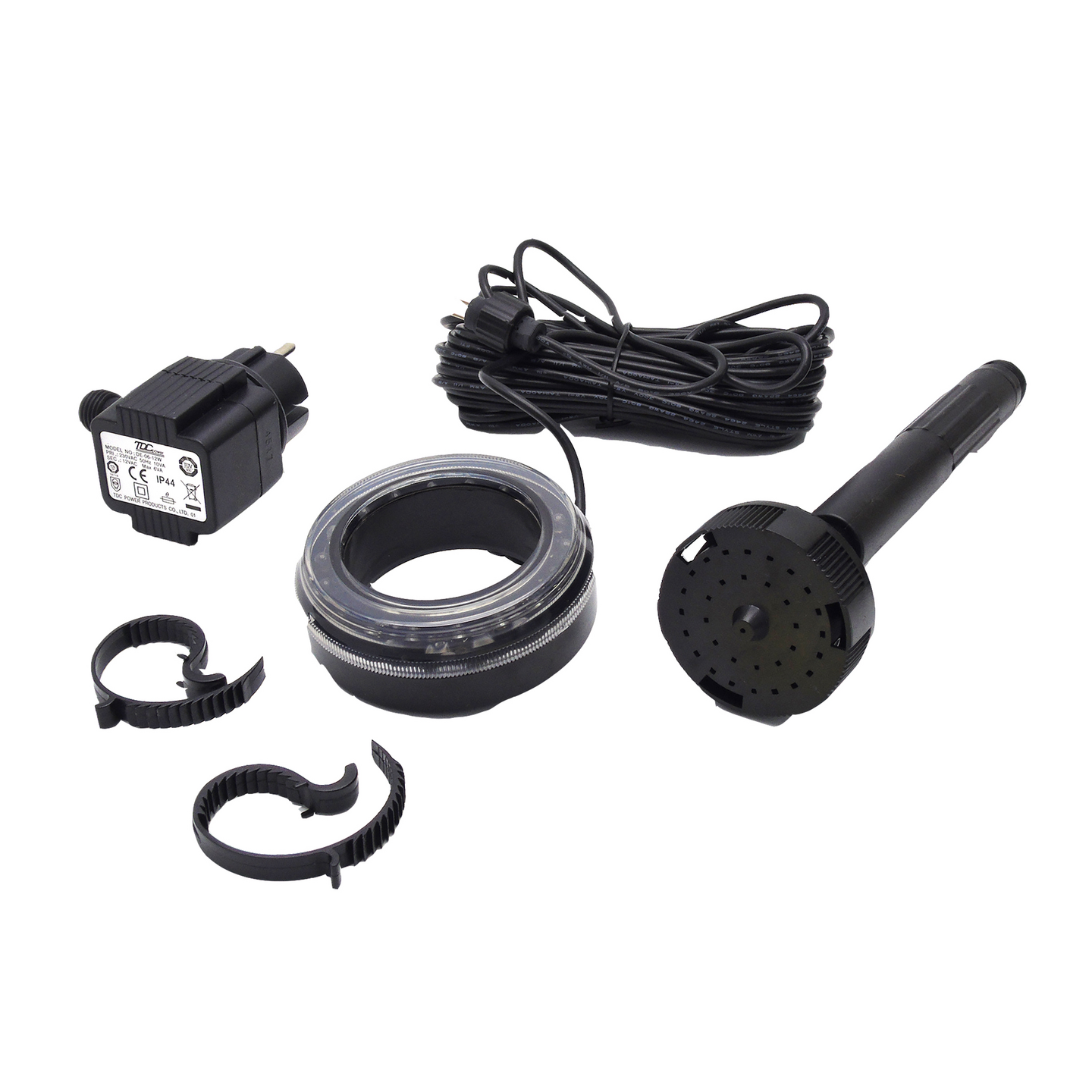 Suihkusuutin LED-Jet Vulcano 1/2" Led valolla