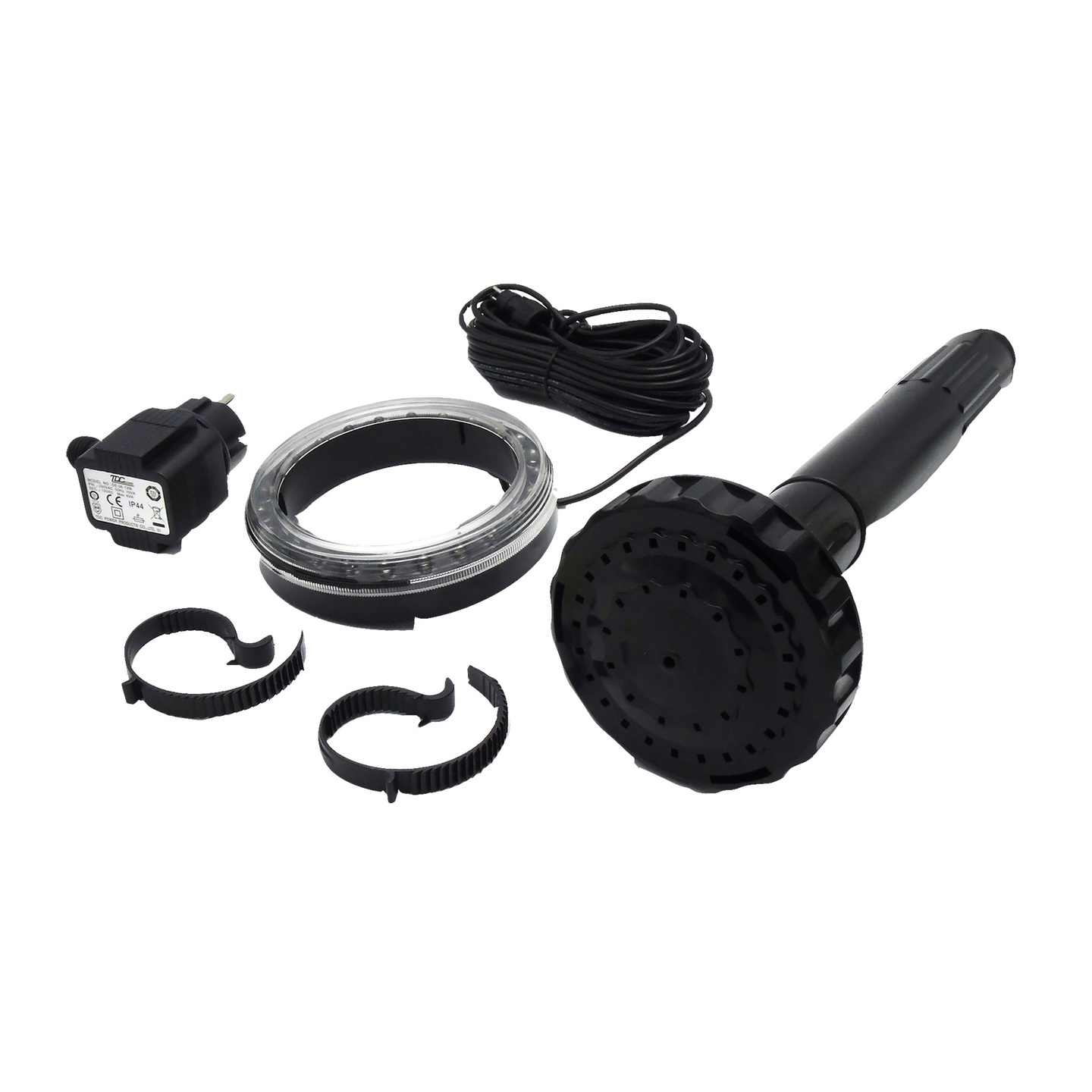 Suihkusuutin LED-Jet Vulcano 1" Led valolla