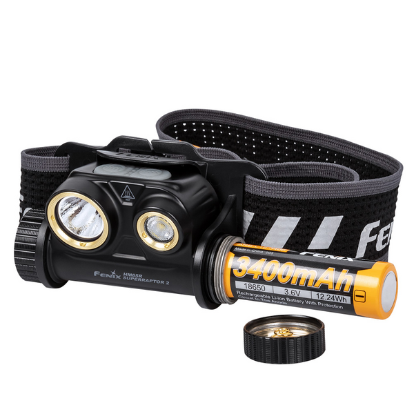 Otsalamppu Fenix HM65R Superraptor 2 ladattava 1500 lm