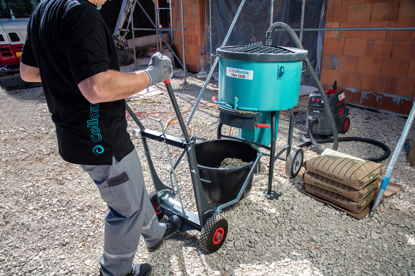 Paljukärry Collomix 65l astialle