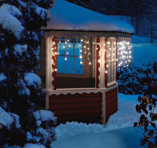 Led-sarja Airam jääpuikko 140 lediä lämmin valkoinen 6,8m