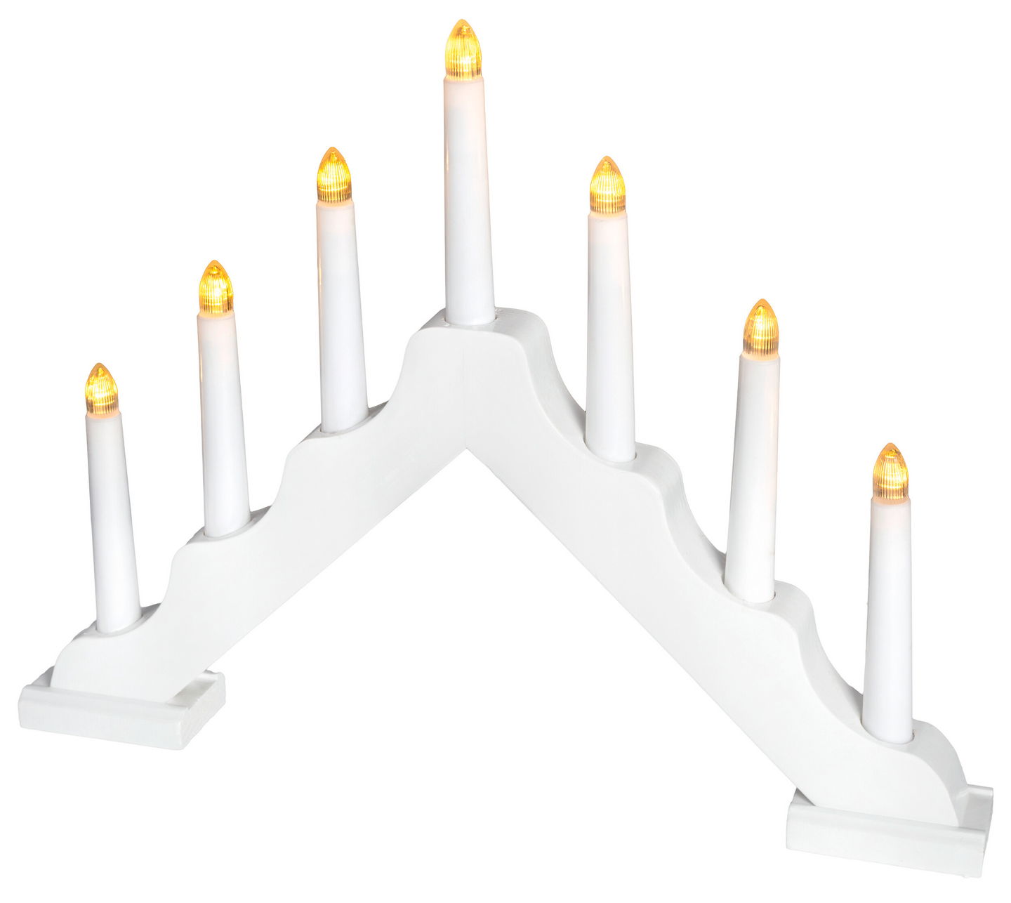 A-kynttelikkö Airam Silja valkoinen