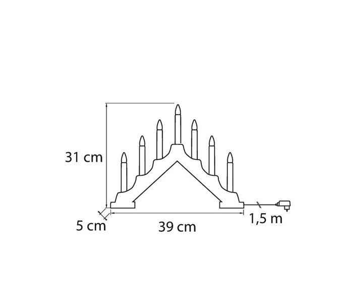 A-kynttelikkö Airam Silja puu