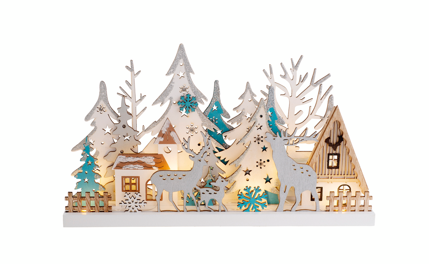 Puinen koriste Airam Stille värikäs