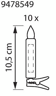 Kynttilät Airam Aurora kaukosäätimellä