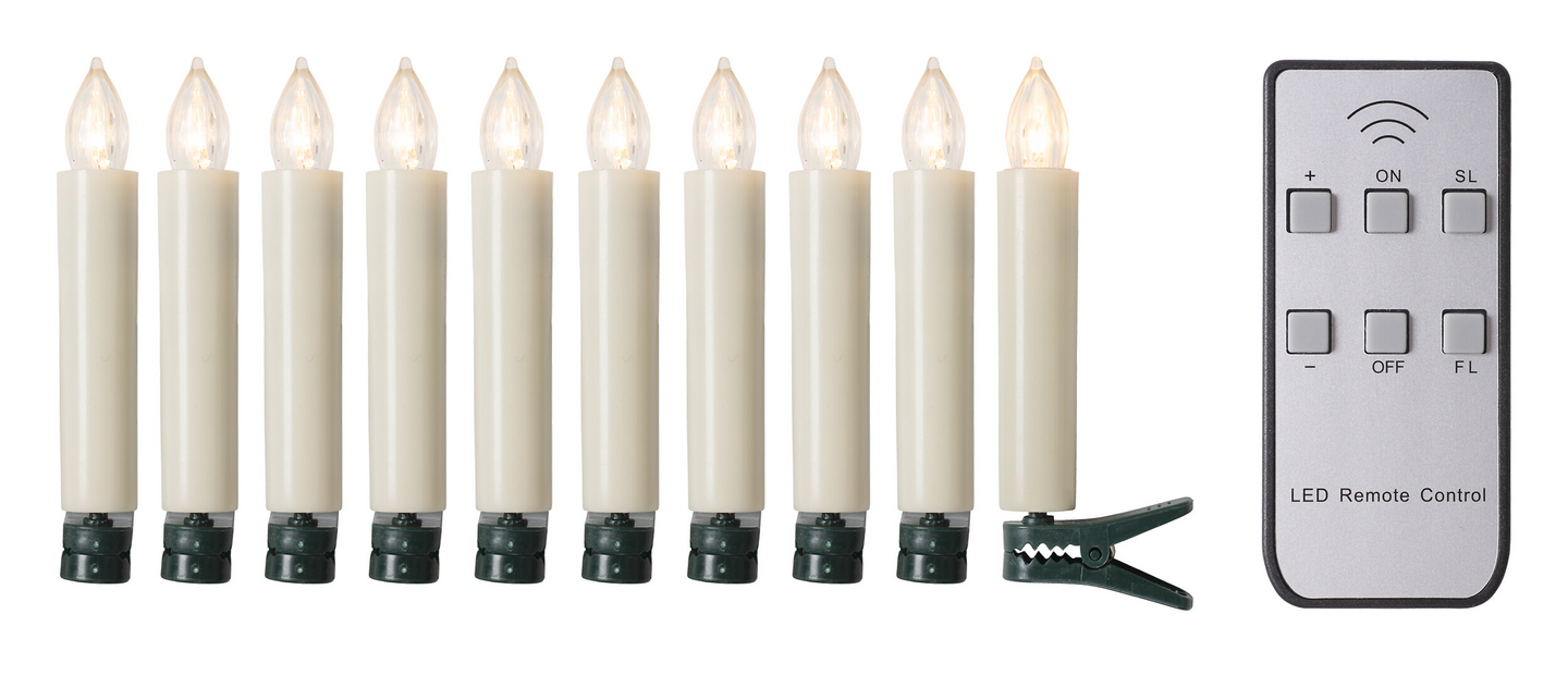 Kynttilät Airam Aurora kaukosäätimellä