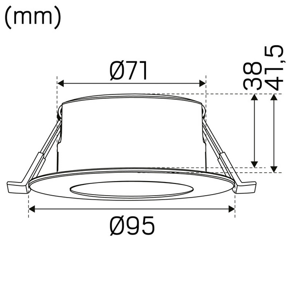 Alasvalo Comfort G4 Quick Iso 36° IP44 690lm 7,5W 930 valkoinen