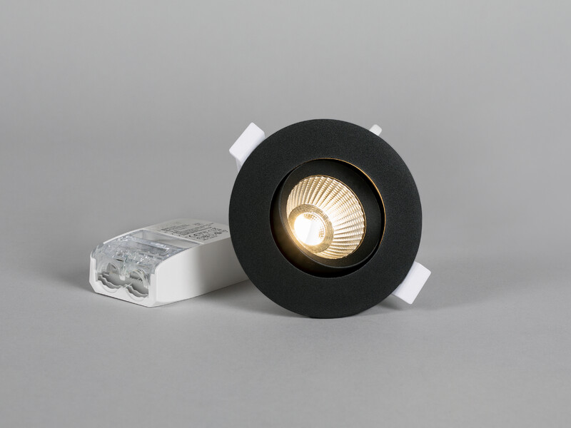 Alasvalo Optic G2 Quick ISO Tilt IP44 530lm 6W 940 himmennettävä musta