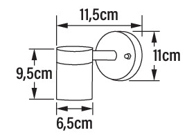 Ulkoseinävalaisin Modena 7534-250 IP44 4W valkoinen
