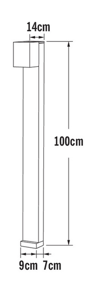 Pollarivalaisin Cremona 7999-970 IP54 8W ruoste
