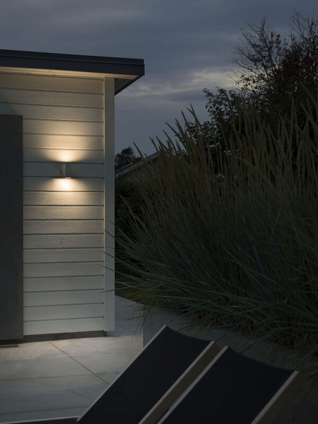 Ulkoseinävalaisin Modena 7535-250 IP44 2x4W valkoinen