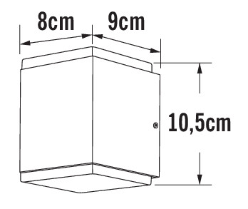 Ulkoseinävalaisin Monza 7991-370 IP54 2x6w Ant.harmaa