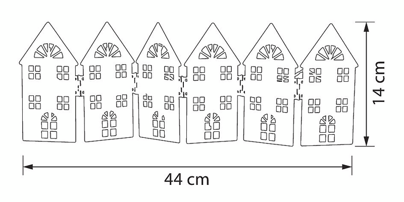 Koristetalot Airam Selesa 14cm valkoinen