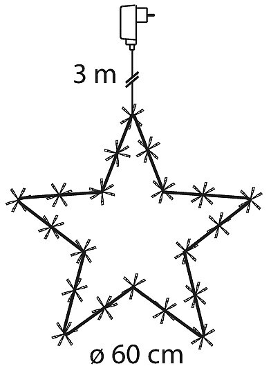 Valotähti Airam Delia 140 lediä IP44