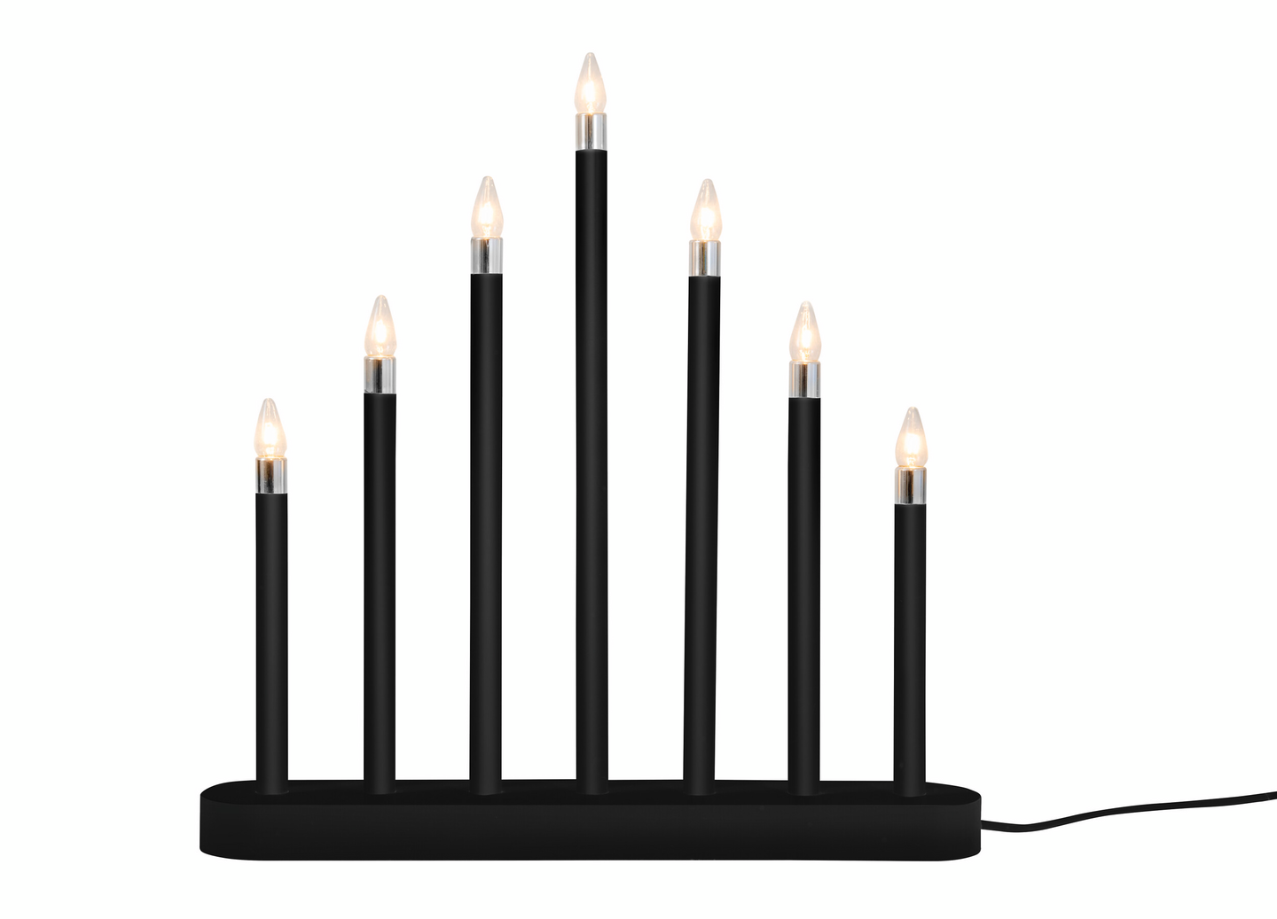 Kynttelikkö Airam Mila 7-osainen musta