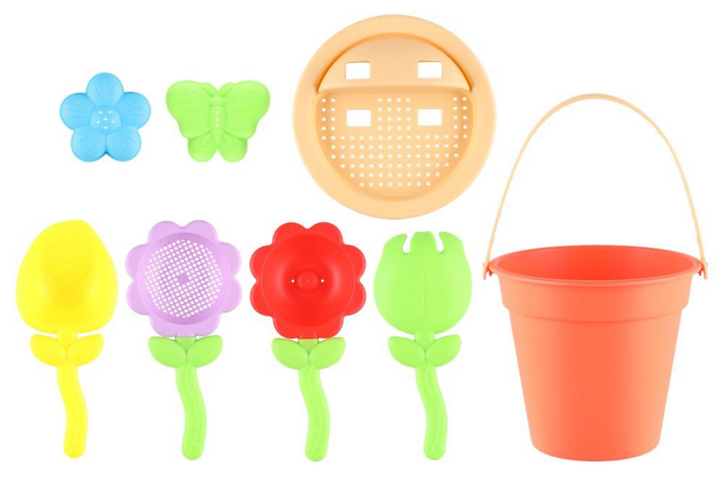 Hiekkalelut ja sihti 8 osaa lajitelma