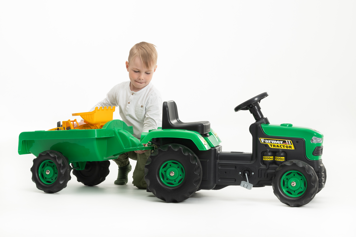 Polkutraktori ja peräkärry