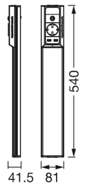 Kalustevalaisin LEDVANCE Linear Flat usb+PR 800lm 4000K
