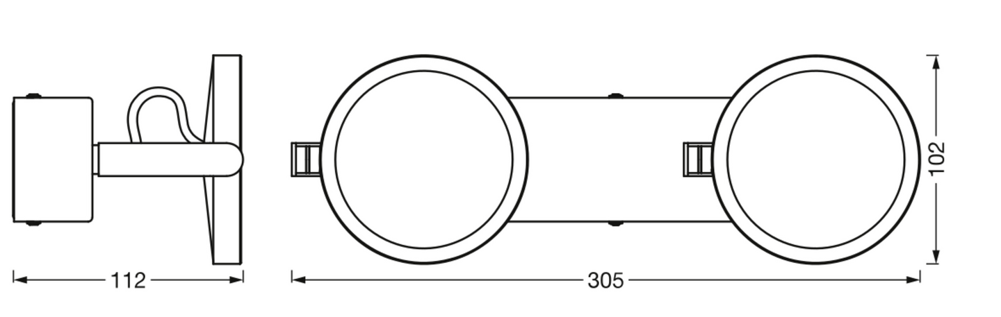 Kylpyhuonevalaisin LEDVANCE SMART+  SUN@HOME Round 300mm IP44