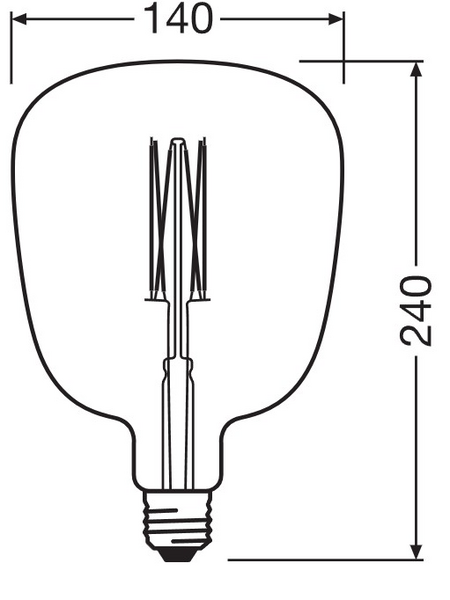 Sisustuslamppu LEDVANCE Vintage 1906 Globe 140mm 150lm 1600K E27 Dim