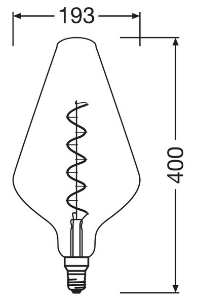 Sisustuslamppu LEDVANCE Vintage 1906 AW188 Smoke 140lm E27 himmennettävä
