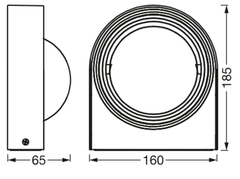 Ulkoseinävalaisin LEDVANCE Smart+ wifi Swing pyöreä