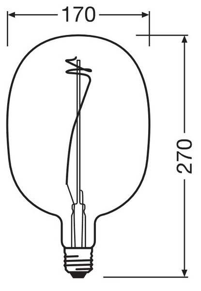 Sisustuslamppu LEDVANCE Vintage 1906 Ballon Blue 100lm E27 Dim