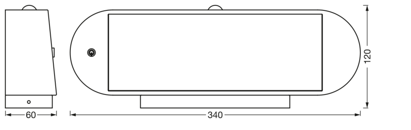 Ulkoseinävalaisin LEDVANCE SMART+ Endura Solar Oval 540lm 4000K Sensor