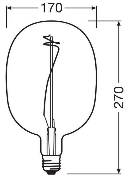 Sisustuslamppu LEDVANCE Vintage 1906 Ballon Pink 220lm E27 Dim