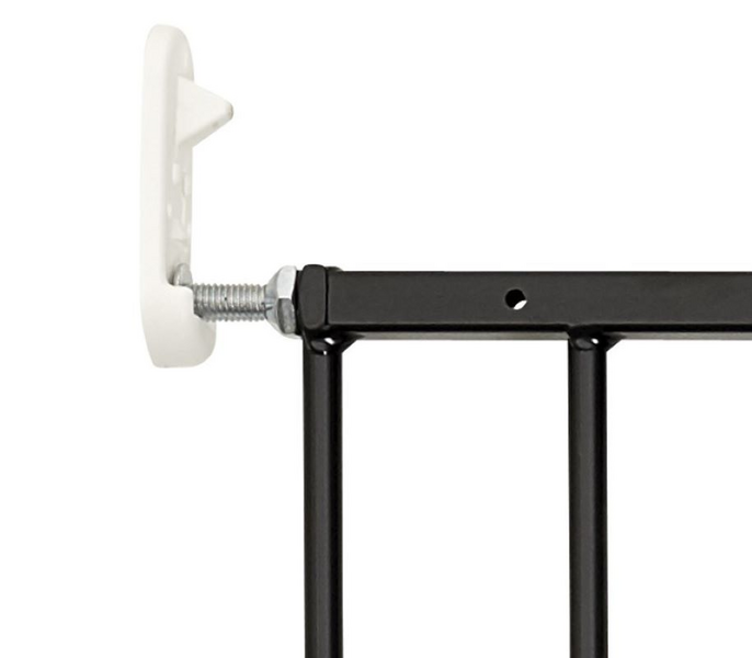 Turvaportti BabyDan Liva musta 62,5-106,8cm korkeus 68cm