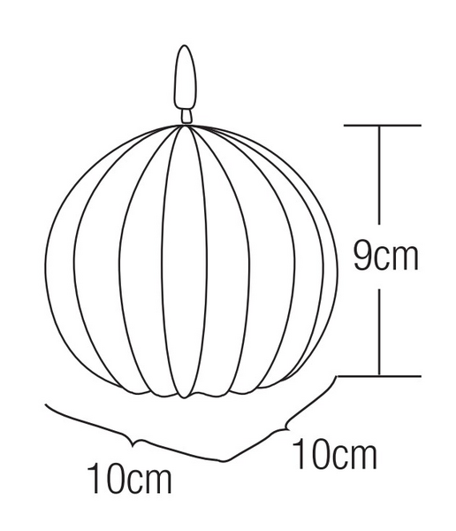 Led-pallokynttilä Cello vekki 9cm valkoinen