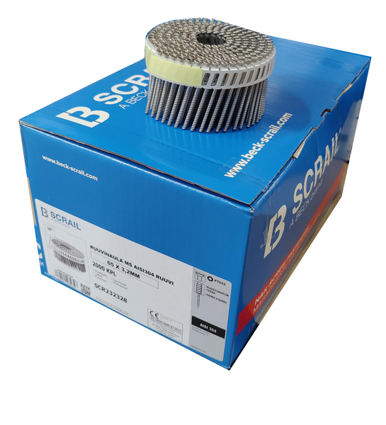 Ruuvinaula Scrail 16 65x3,2mm MS AISI304 ruuvi T15