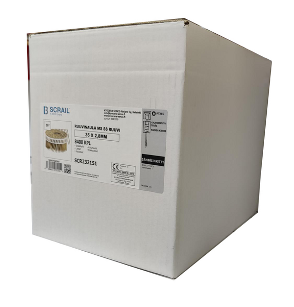 Ruuvinaula Scrail 16 65x3,2mm MS AISI304 ruuvi T15