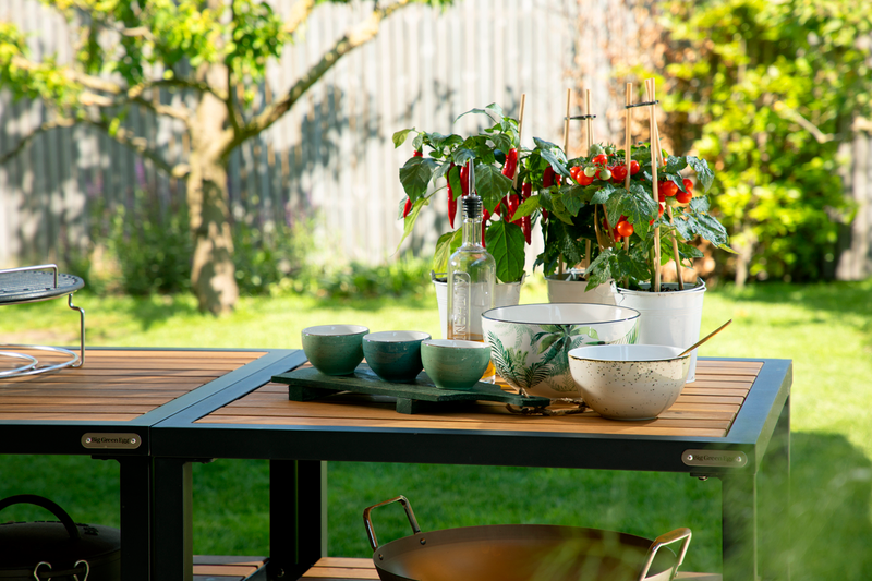 Pöytätaso Big Green Egg laajennuspöytärunkoon akaasia