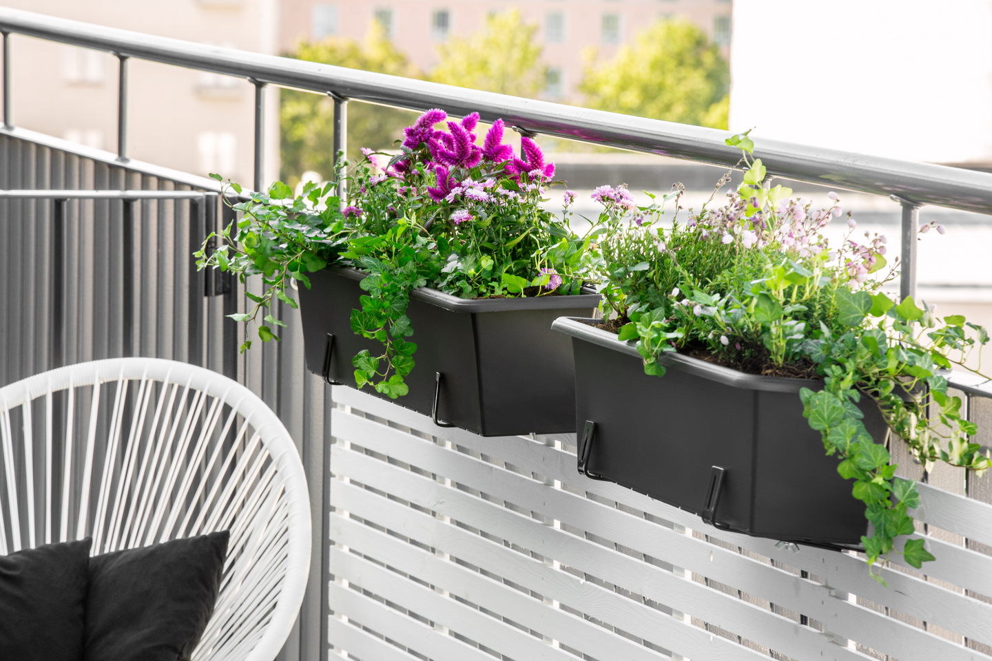 Parvekelaatikko Orthex 60cm musta