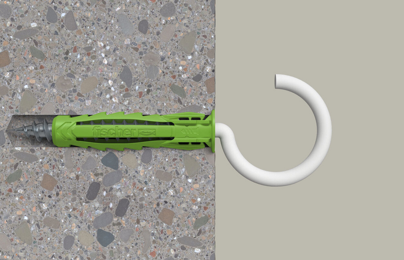 Nailontulppa fischer SX Plus Green 6x30mm RH 4kpl pyörökoukuilla