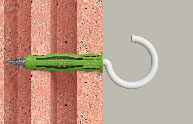 Nailontulppa fischer SX Plus Green 6x30mm RH 4kpl pyörökoukuilla