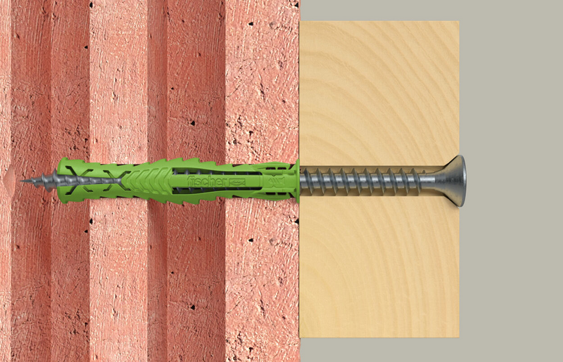 Nailontulppa fischer SX Plus Green 8x65mm 10kpl