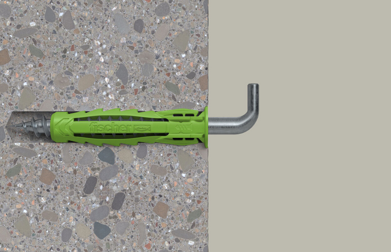 Nailontulppa fischer SX Plus Green 6x30mm WH 8kpl kulmakoukuilla