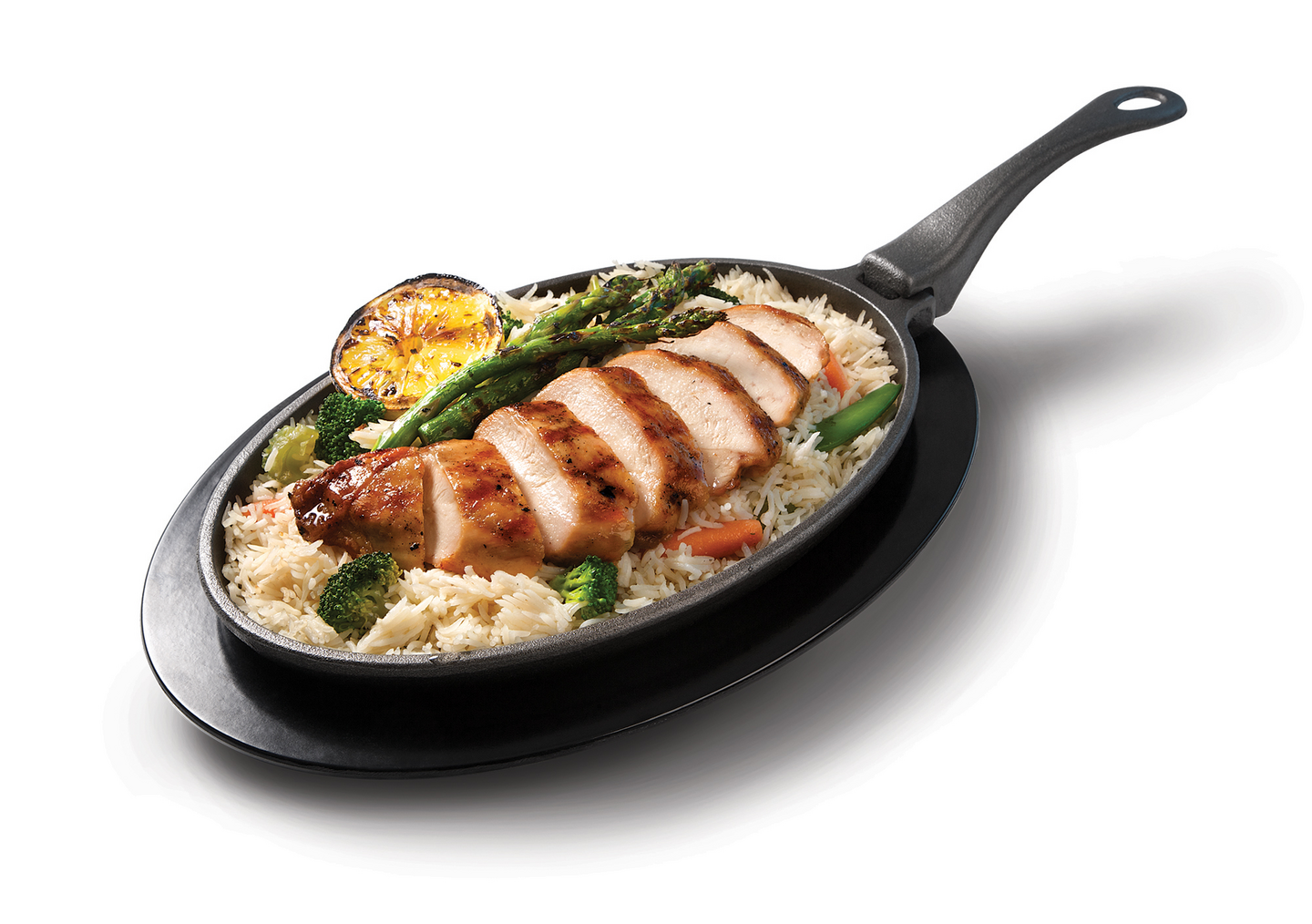 Valurautapannu Napoleon irrotettavalla kahvalla ja alustalla